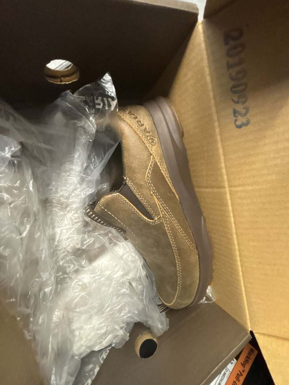 Ariat Men's Spitfire Slip On Brown Bomber Shoes Size 8.5 D - Picture 4 of 4